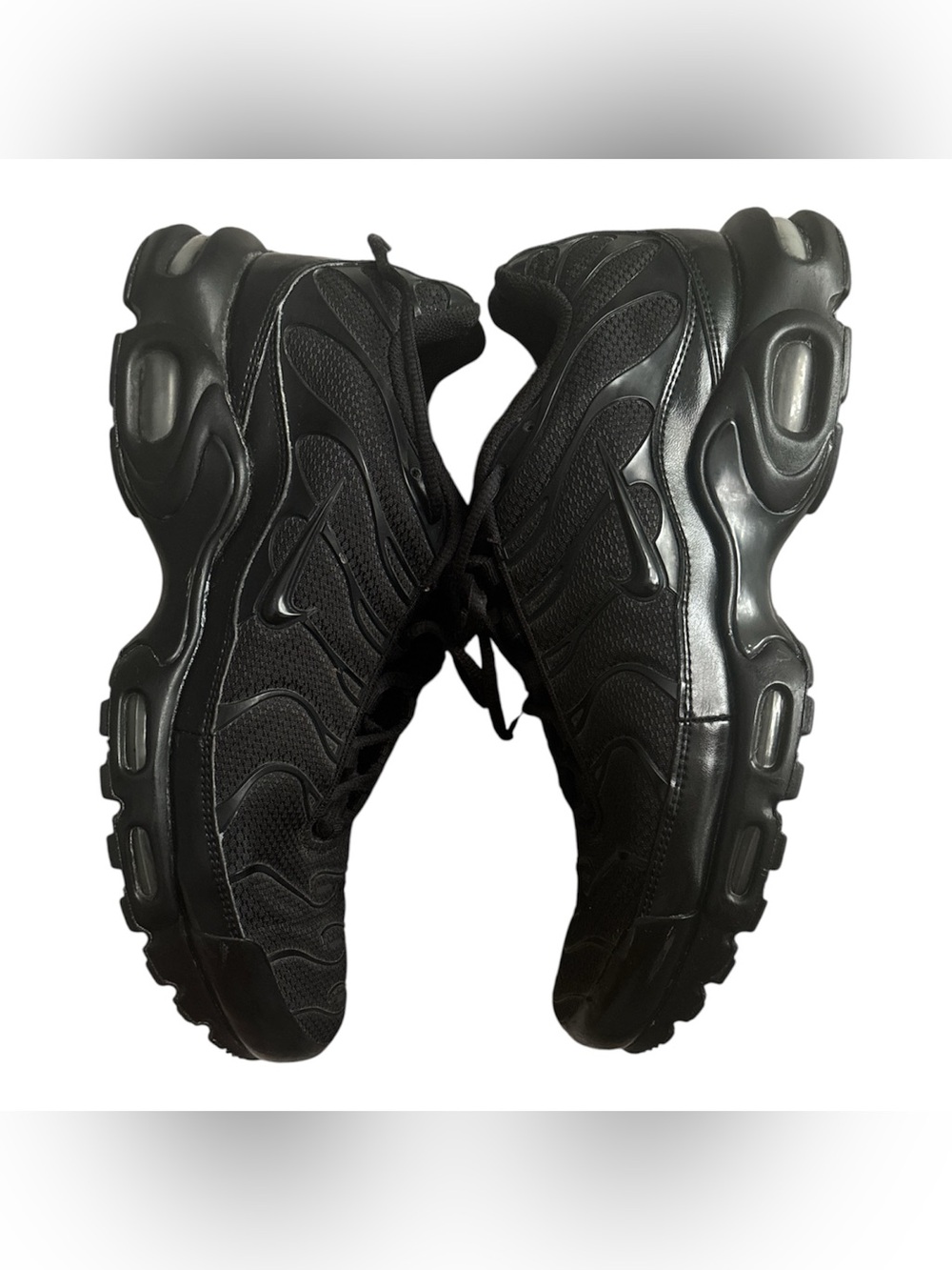 The Nike Air Max Plus Triple Black Men's Shoes Size 13